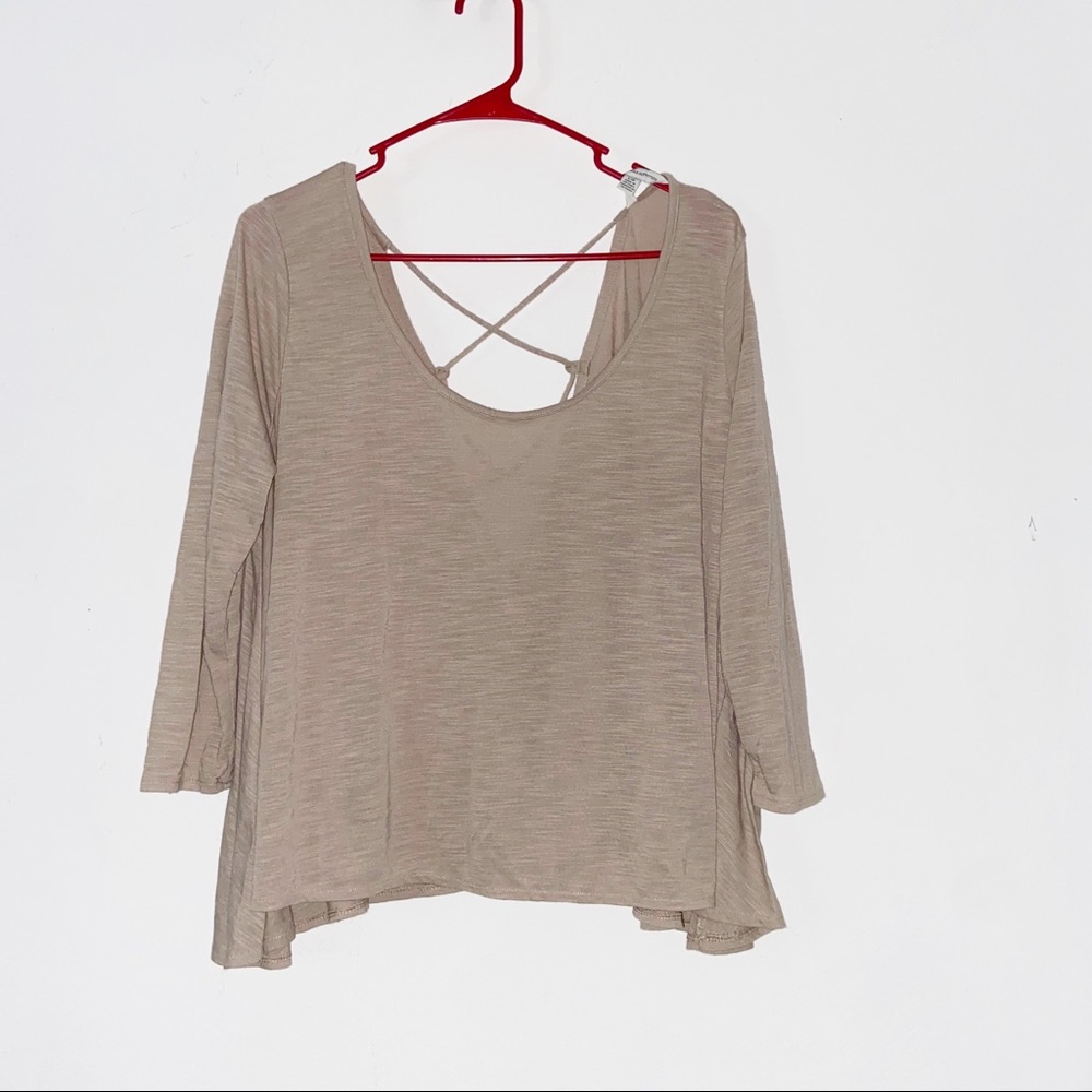 American Eagle Boho open back flowy crop top